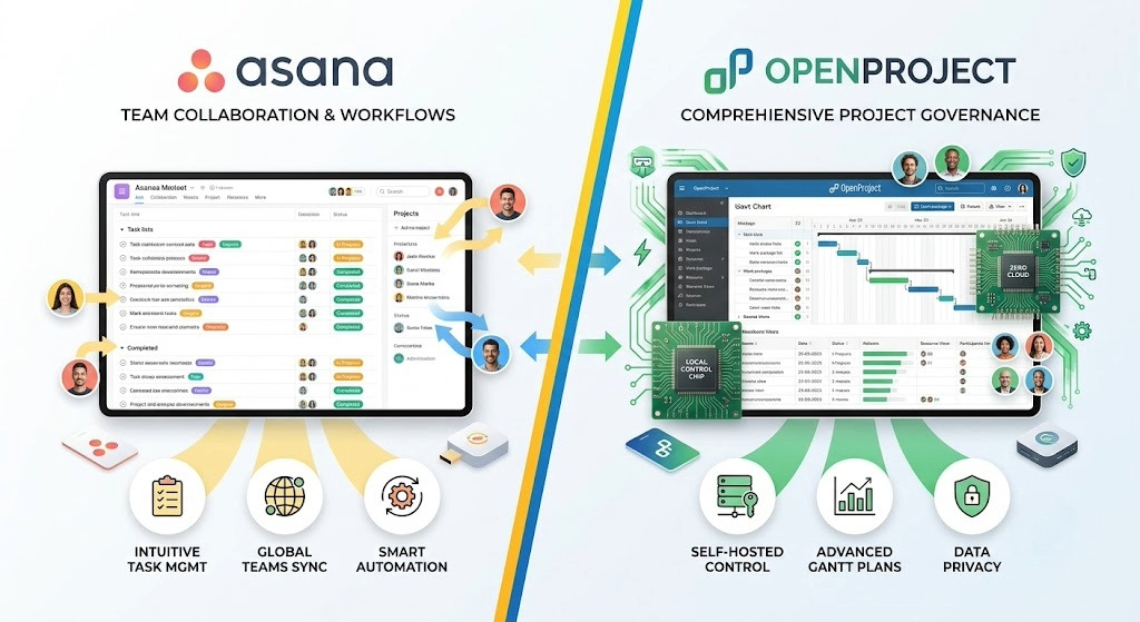 Asana vs OpenProject: Project Management Tools With Completely Different Operational Transparency