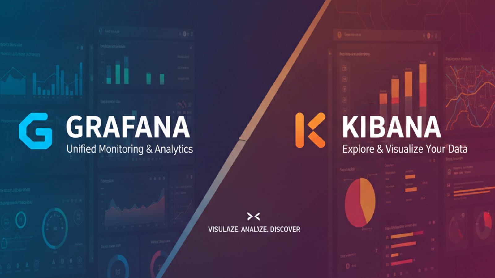 Grafana vs Kibana: herramientas de visualización de datos con independencia de backend completamente diferente