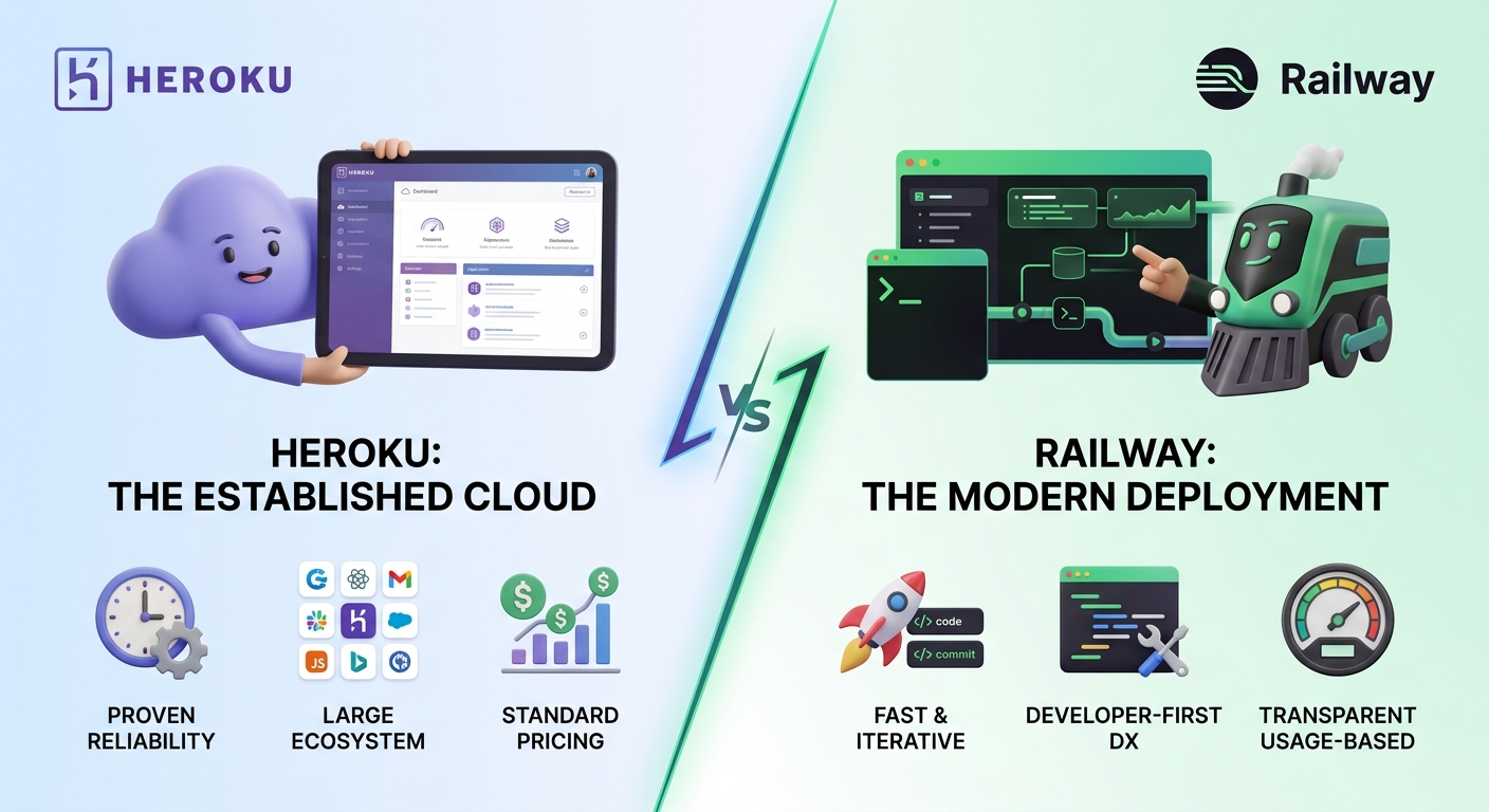 Heroku vs Railway: Developer Hosting Platforms With Very Different Price Transparency