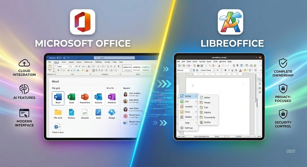 Microsoft Office vs LibreOffice: Office Suites With Completely Different License and Privacy