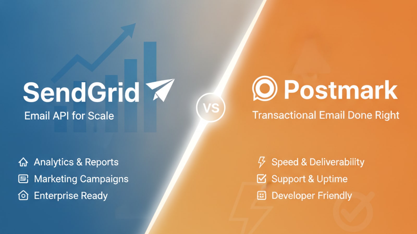 SendGrid vs Postmark: APIs de email con reputación del remitente y transparencia completamente diferente