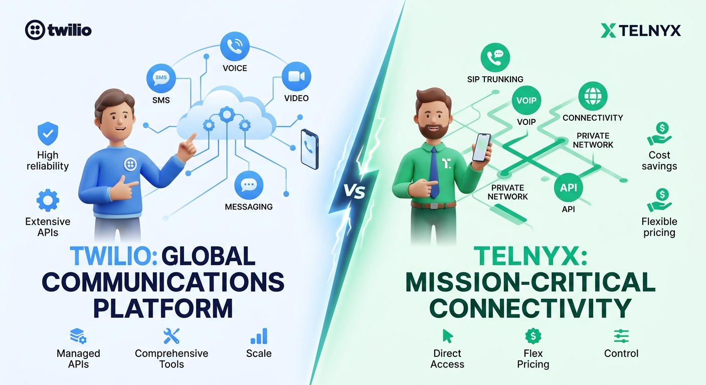 Twilio vs Telnyx: Communications APIs With Radically Different Pricing Models and Transparency