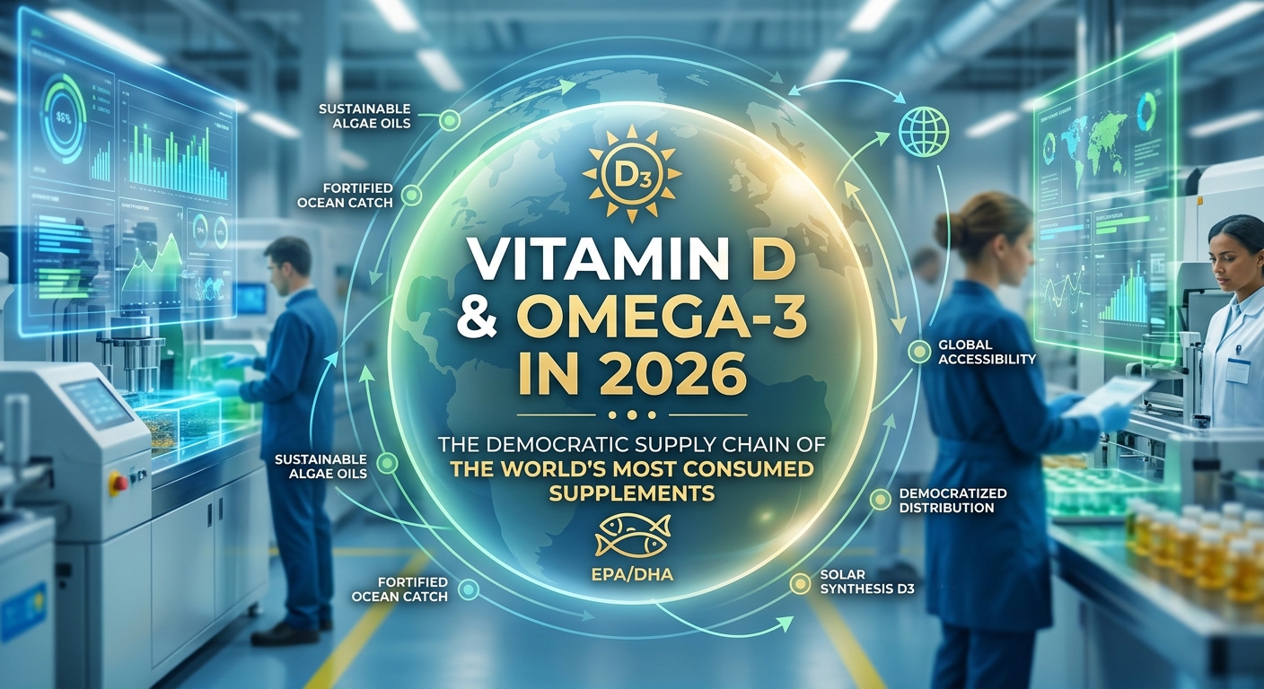 Vitamin D and Omega-3 in 2026: the democratic supply chain of the world's most consumed supplements